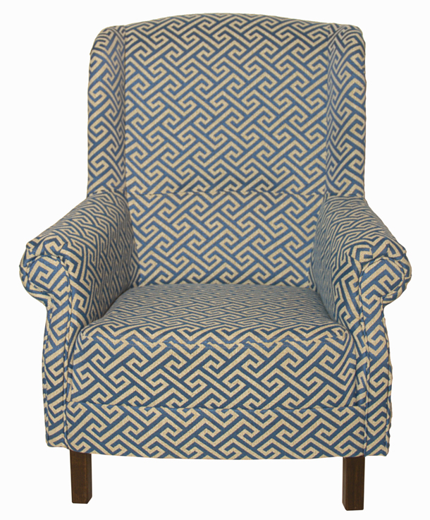 Кресло сине-бежевое гобелен