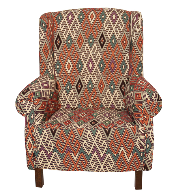 Кресло с африканским орнаментом