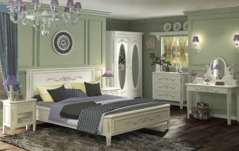 белая мебель для спальни барокко