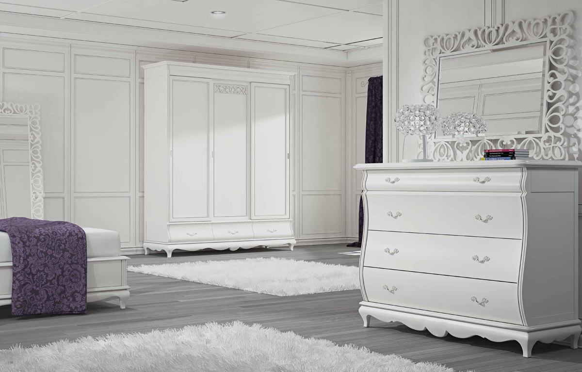Шкаф трех дверный Bianco anticano Madeira массив липа Италия Шкаф Bianco Италия