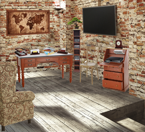 Мебель Кантри для кабинета  стол письменный