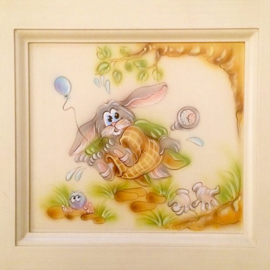рисунок для детской Алиса кролик